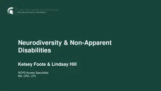 Neurodiversity, Non-Apparent Disabilities, and Neurodivergence