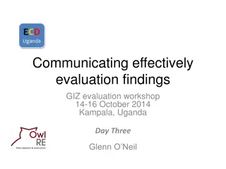 Effective Communication Strategies in Evaluation Workshops