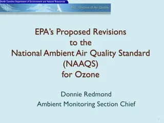 Proposed Revisions to National Ambient Air Quality Standard for Ozone by EPA