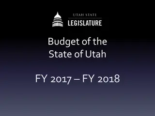 State of Utah Budget Analysis FY 2017-2018