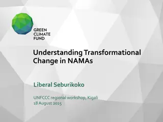 Exploring Transformational Change in NAMA Development Pathways