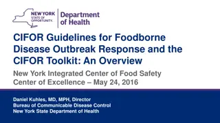 CIFOR Guidelines for Foodborne Disease Outbreak Response Overview