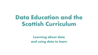 Learning About Data Skills in Scottish Curriculum