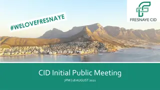 CID Initial Public Meeting: Understanding Community Improvement Districts