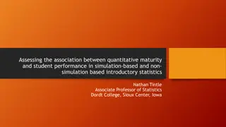 Quantitative Maturity and Student Performance in Introductory Statistics