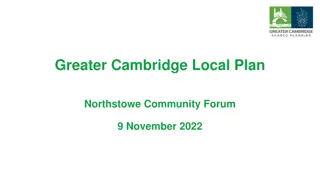 Progress and Next Steps in Greater Cambridge Local Plan