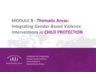 Integrating Gender-Based Violence Interventions in Child Protection Guidelines