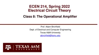 Operational Amplifiers in Electrical Circuit Theory