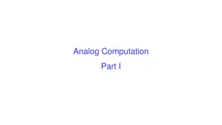 Analog Computation