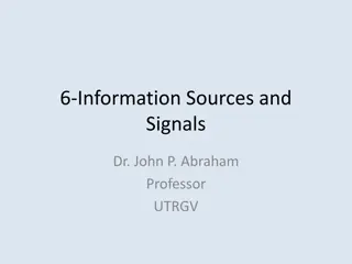 Information Sources, Signals, and Data Communication