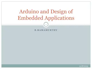 Arduino for Embedded System Design