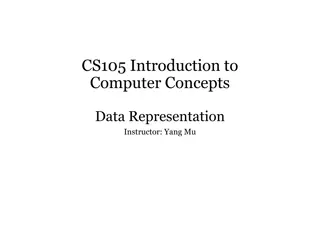 Computer Concepts: Data Representation and Compression Explained