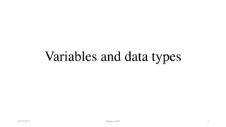 Variables and Data Types in Arduino Programming