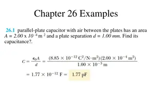 Capacitance, Equivalent Capacitors, and Dielectric Constant Examples