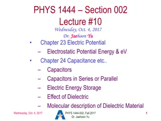 Electric Potential, Capacitance, and Energy Storage in Physics