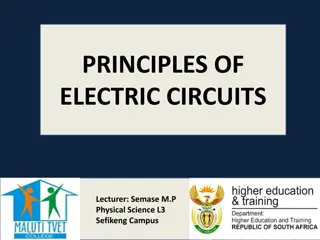 Ohm's Law and Electric Circuits Fundamentals