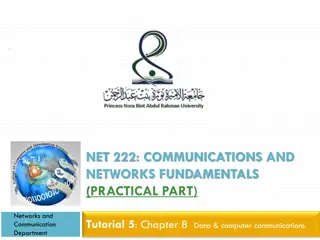 Communication and Networks Fundamentals: Practical Part Tutorial
