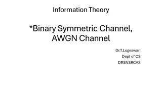 Binary Symmetric Channel and AWGN Channel in Information Theory