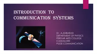 Introduction to Communication Systems and Pulse Communication