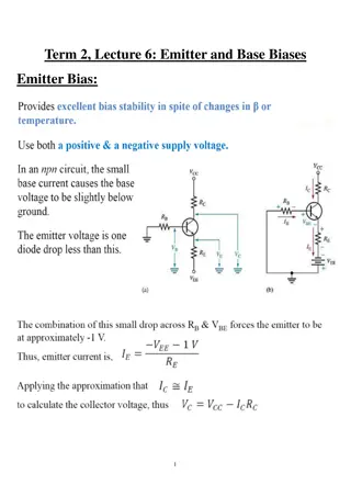 Emitter and Base Biases in Electronics