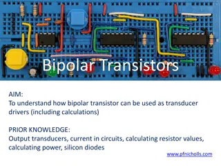 Bipolar Transistors as Transducer Drivers