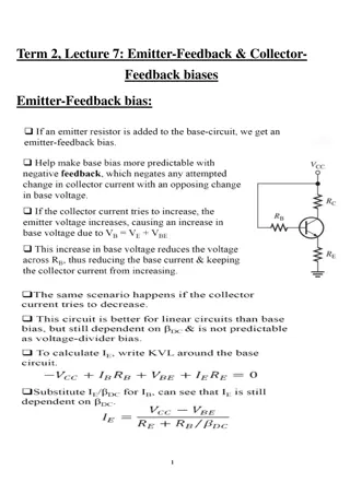 Emitter-Feedback and Collector-Feedback Biases