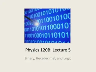 Binary, Hexadecimal, and Logic in Physics 120B