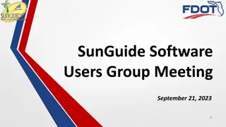 SunGuide Software Users Group Meeting Insights - September 21, 2023