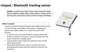 Smart Bluetooth Tracking Sensor for Preventing Loss - Linquet