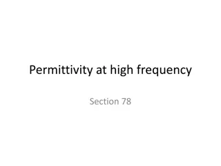 Permittivity at High Frequencies
