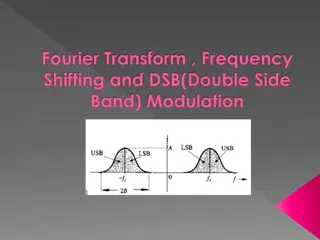 Communication Engineering: Modulation, Fourier Transform, and Signal Frequency Shifting