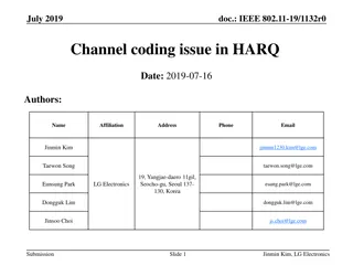Channel Coding Issue in HARQ: A Deep Dive into IEEE 802.11-19/1132r0