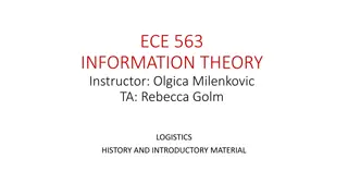 ECE 563 Information Theory Course Overview