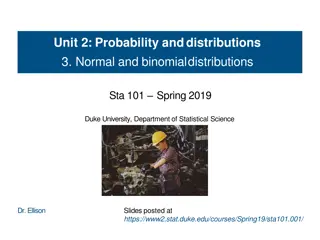 Probability and Distributions in Statistics