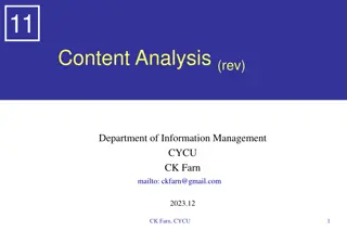 Content Analysis in Communication Research