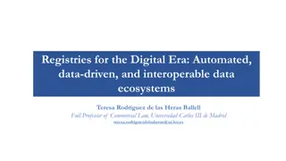 Automated Data Registries for Interoperable Digital Ecosystems