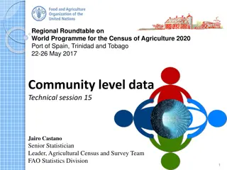 Community-Level Data Collection in Agricultural Surveys