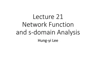 S-Domain Analysis in Network Function Lectures