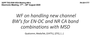 Handling New Channel Bandwidths for EN-DC and NR CA Band Combinations
