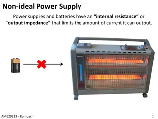 Non-Ideal Power Supplies: Internal Resistance and Impedance