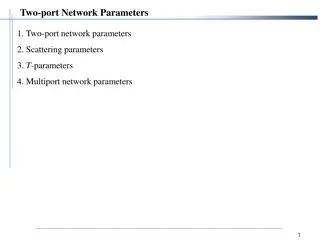 Two-Port Network Parameters and Conversions