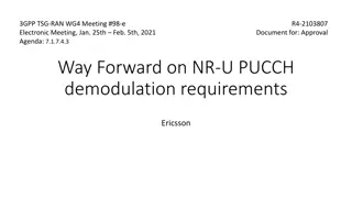 NR-U PUCCH Demodulation Requirements and Test Configurations Overview