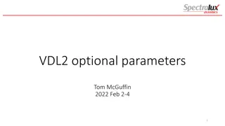VDL2 Optional Parameters Review and Recommendations
