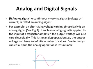 Analog and Digital Signals in Electronics