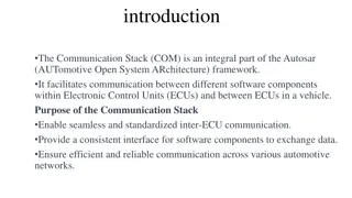 Autosar Communication Stack in Automotive Systems