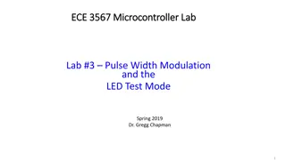 Microcontroller Lab Pulse Width Modulation Spring 2019 with LED Test Mode