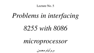 Problems in Interfacing 8255 with 8086 Microprocessor