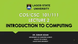Introduction to Computing: History, Classification, and Kinds of Computers