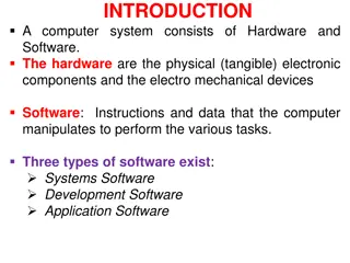 Computer System Components and Software Types