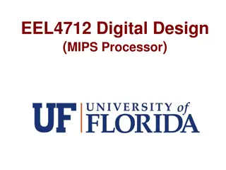 MIPS Processor Architecture and Instructions